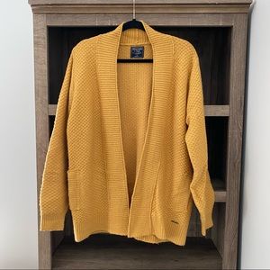 Mustard Yellow Abercrombie Cardigan SO SOFT